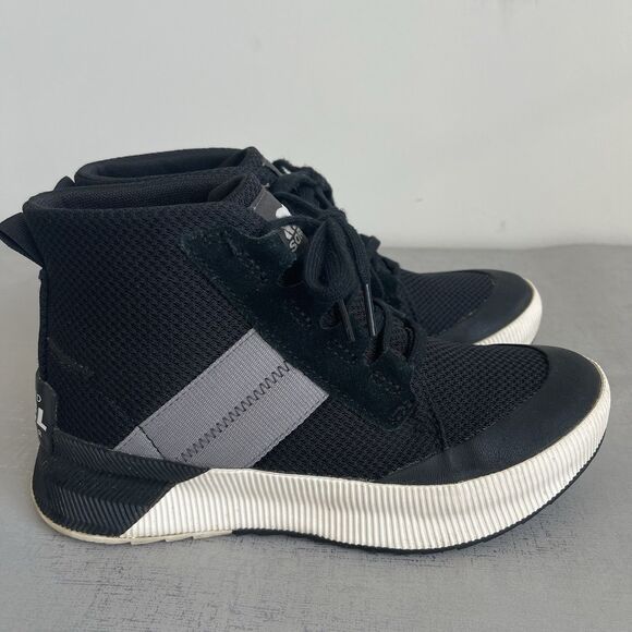 Sorel Women's 7 Out N About III Mid-Top Boots Sneakers Waterproof Black - Picture 5 of 13